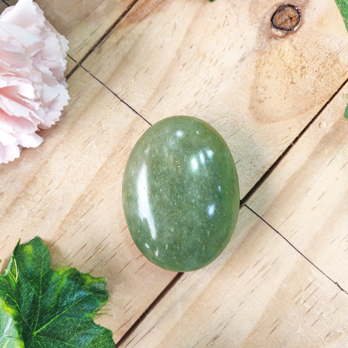 Green Aventurine Palm Stone