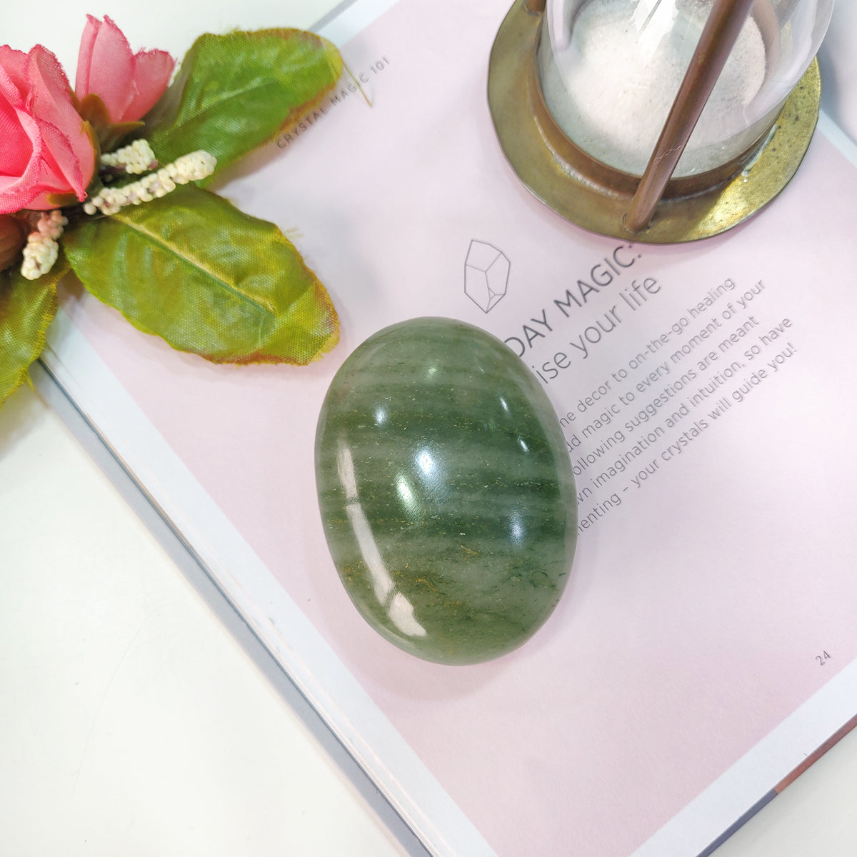 Green Aventurine Palm Stone