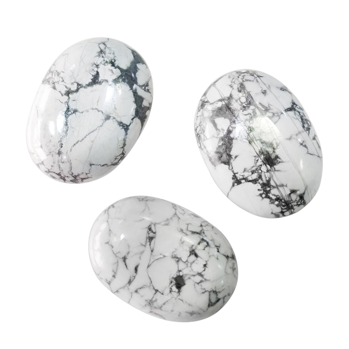 Howlite Palm Stone