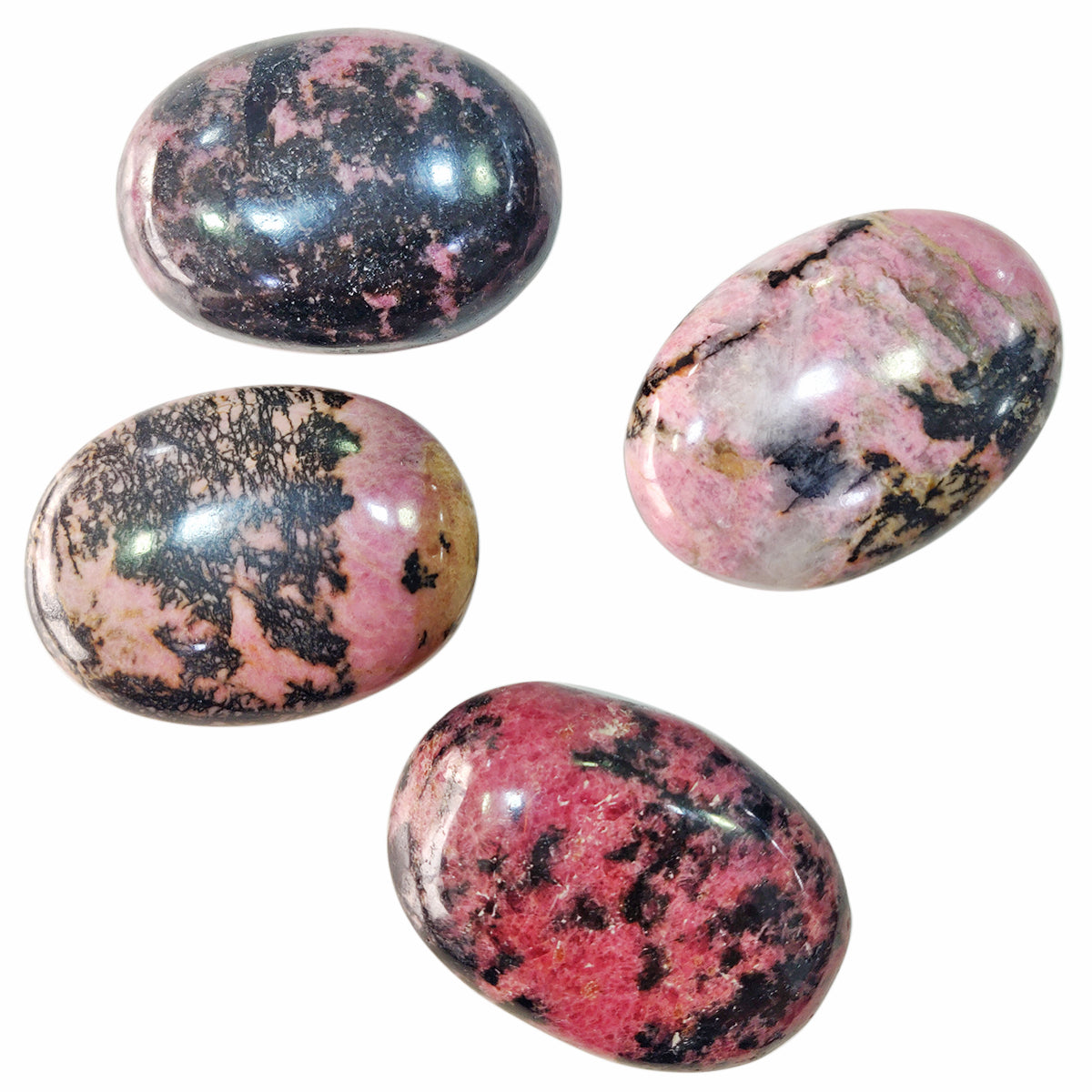 Rhodonite Palm Stone