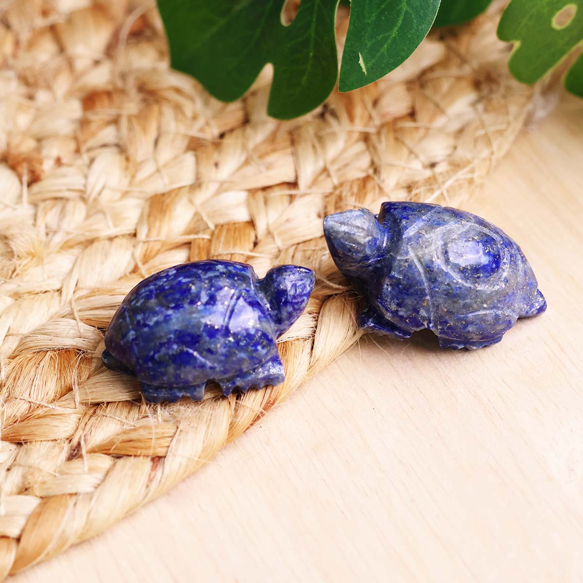 Lapis Lazuli Mini Tortoise Painted