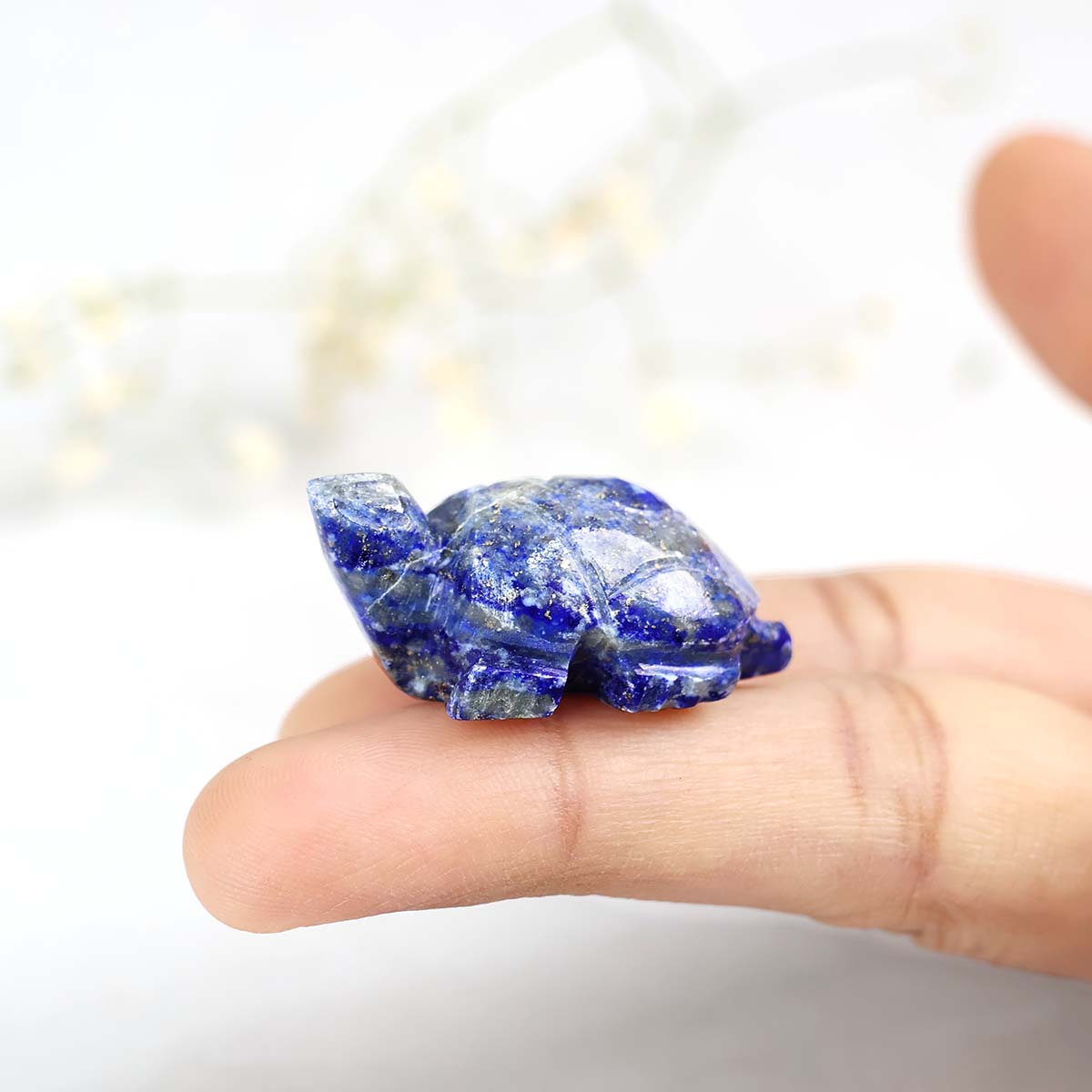 Lapis Lazuli Mini Tortoise Painted