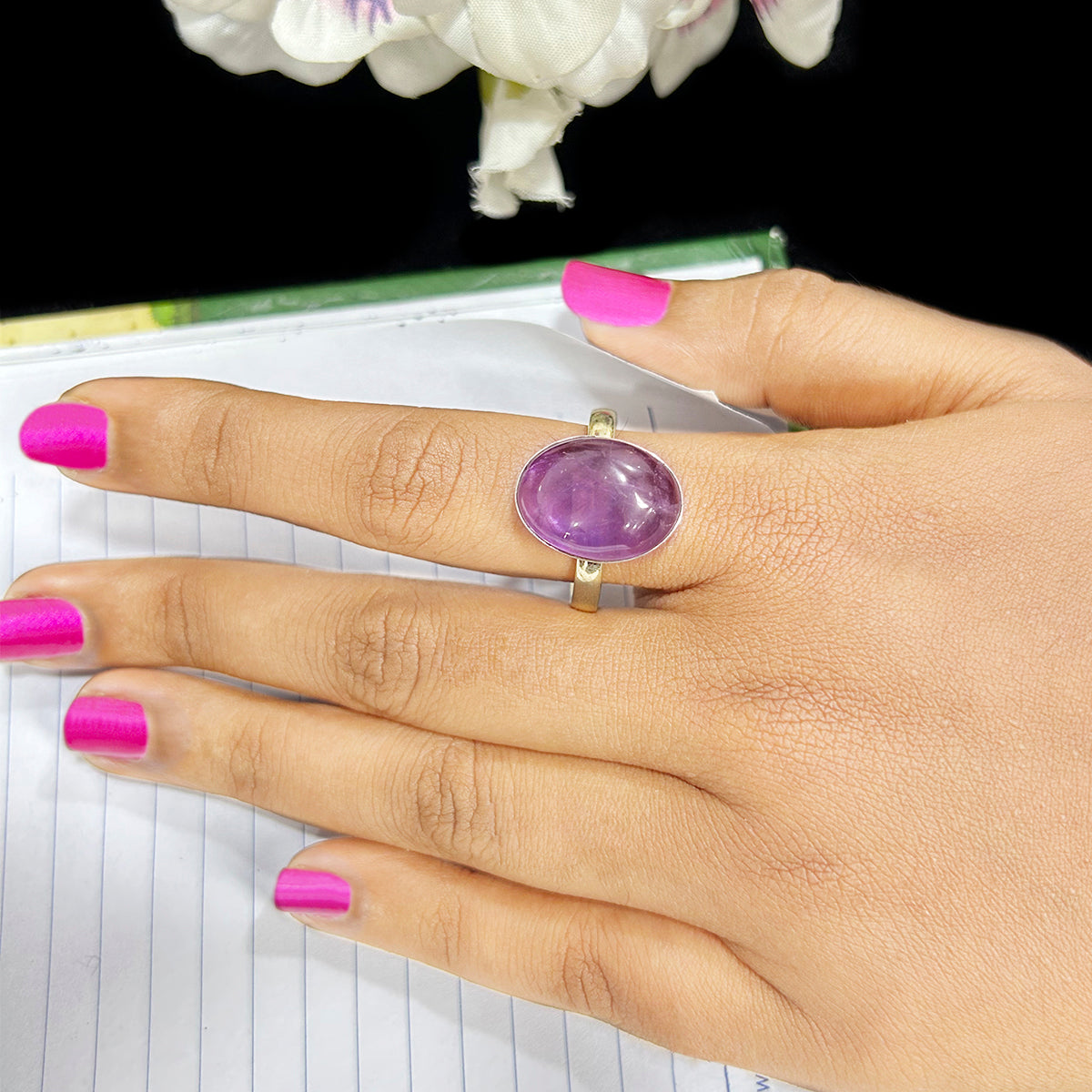 Amethyst Stone Ring