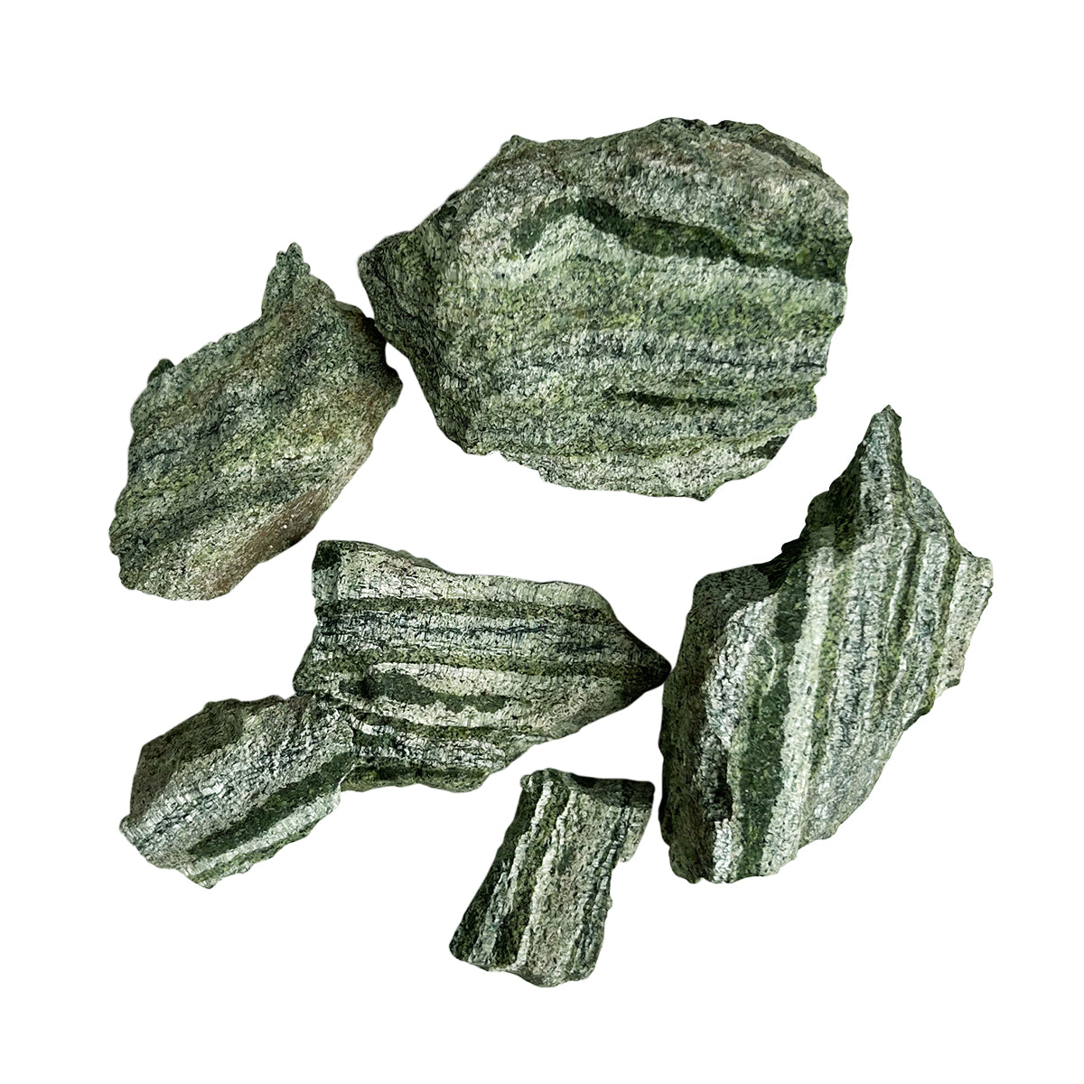 Green Zebra Rough Raw Stone