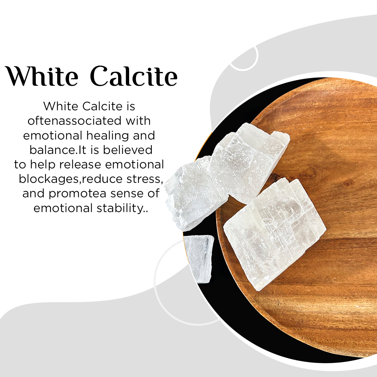 White Calcite  Raw Rough Stone