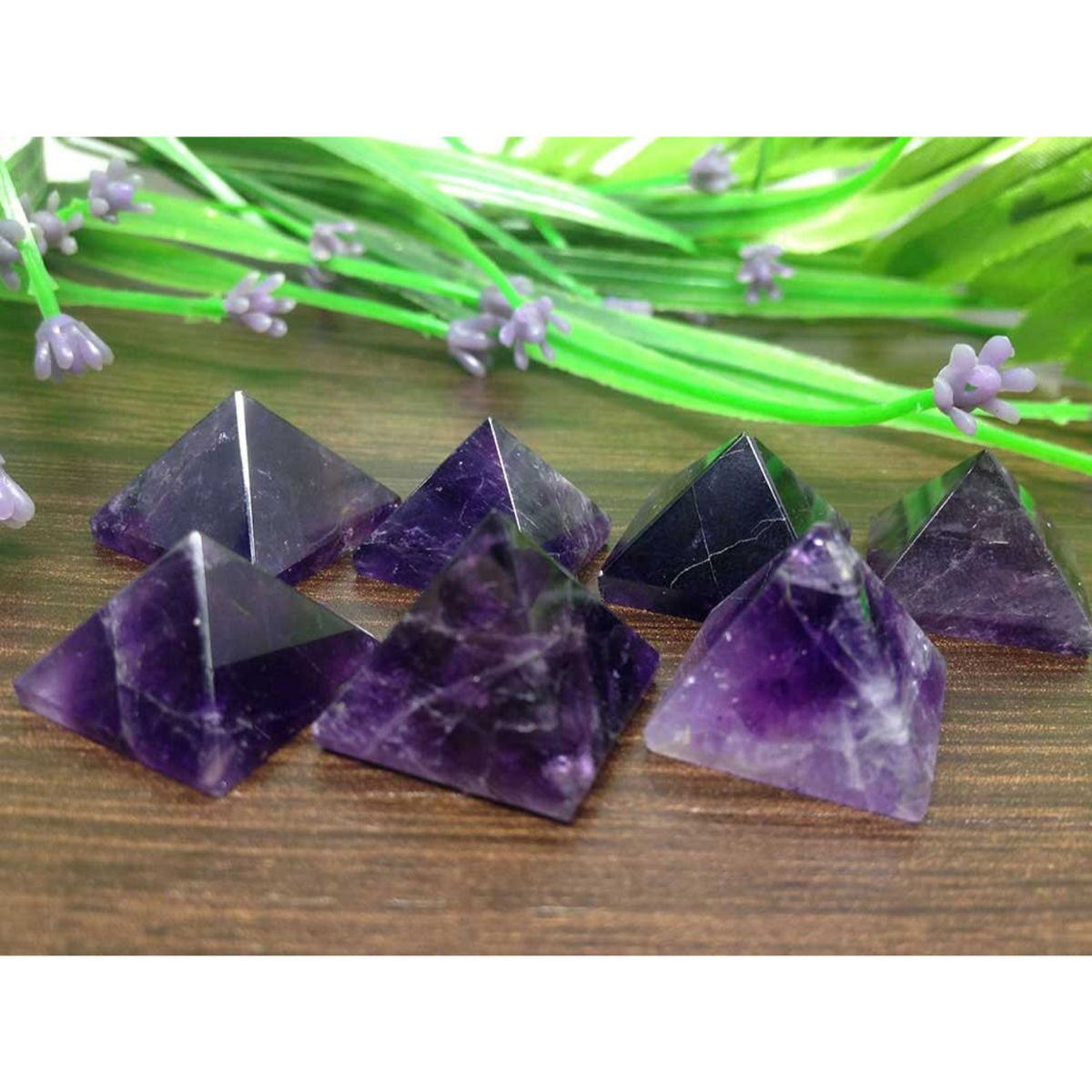 Amethyst Stone Small Pyramid