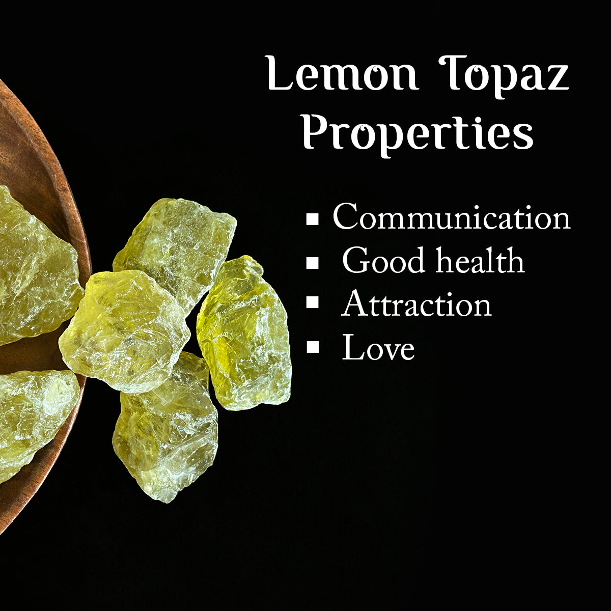 Lemon Topas Rough Raw Stone