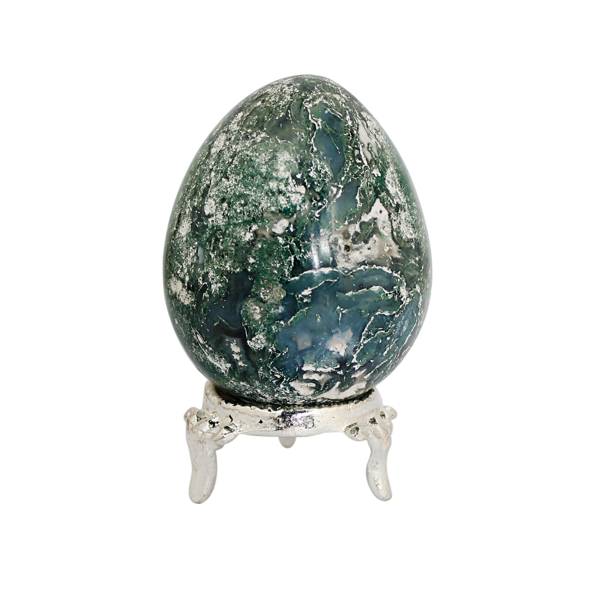 Moss Agate Egg