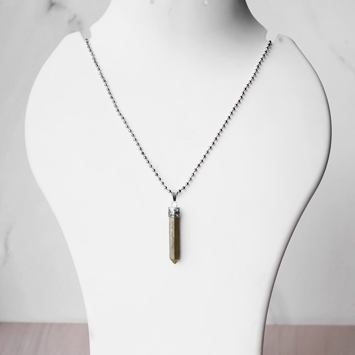 Pyrite Pencil Pendant