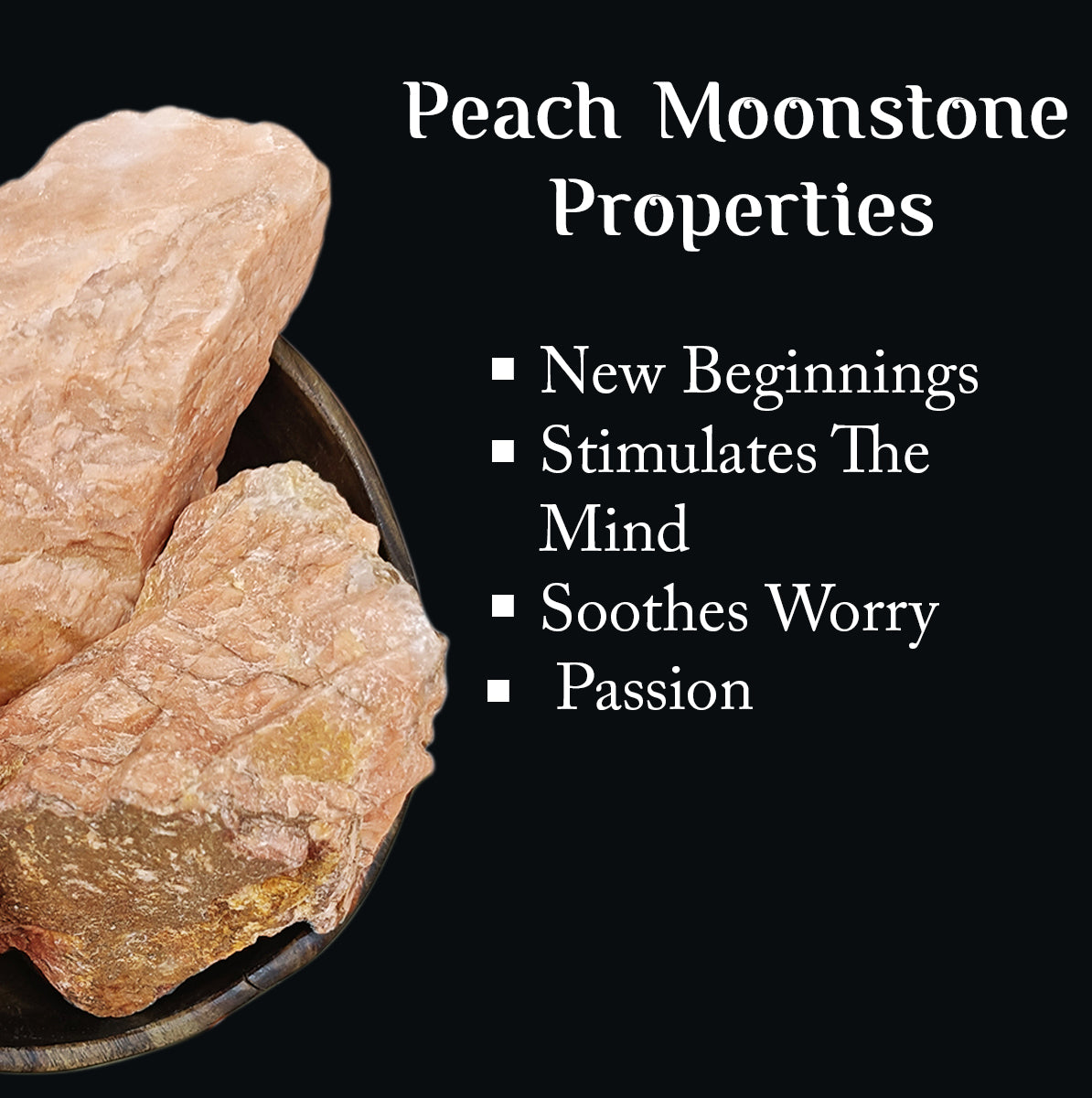 Peach Moonstone Rough  Raw Stone