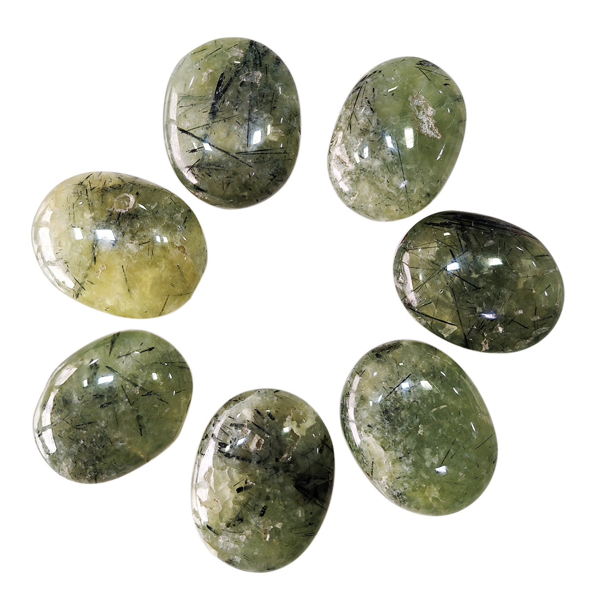 Prehnite Palm Stone