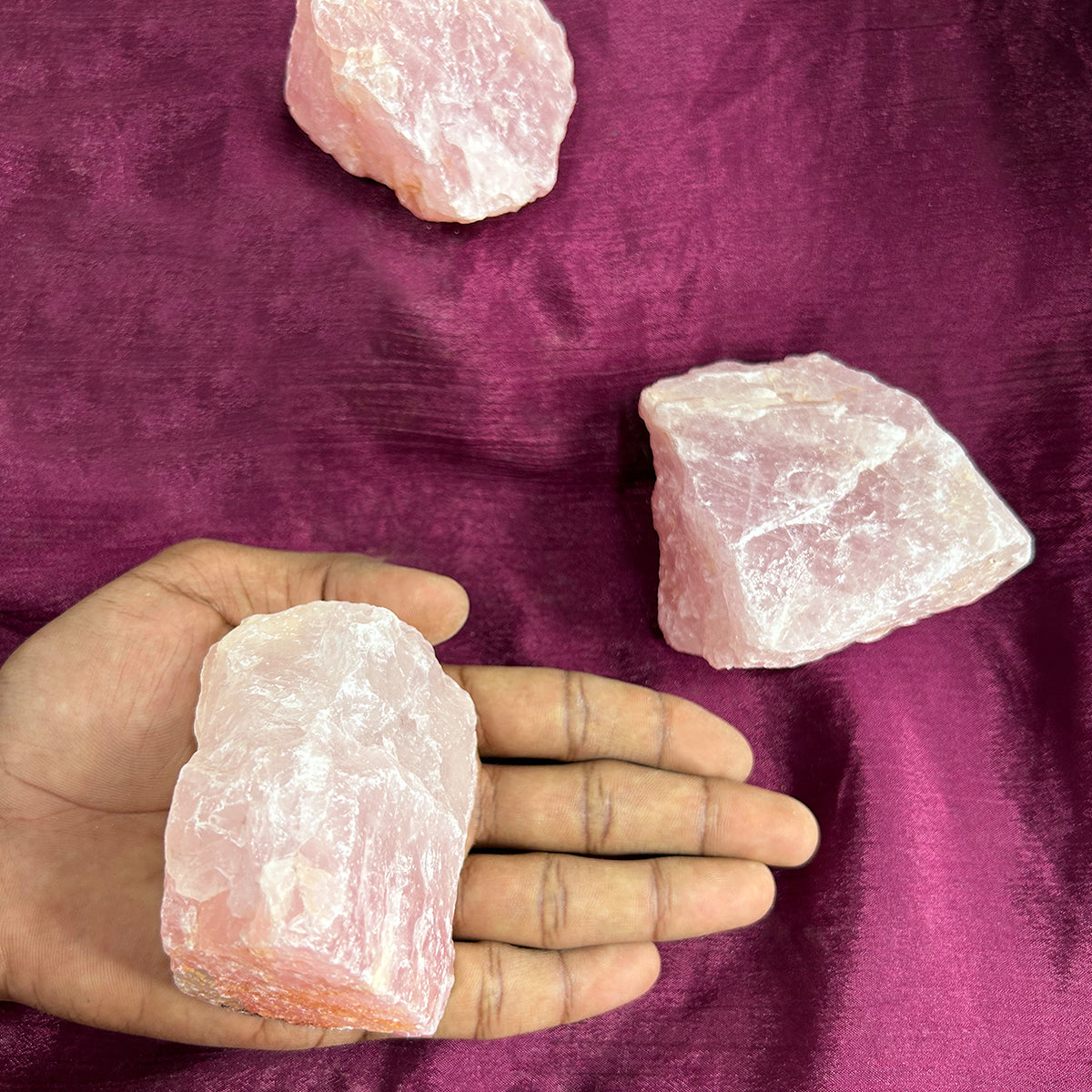 Rose Quartz Raw Rough Stone