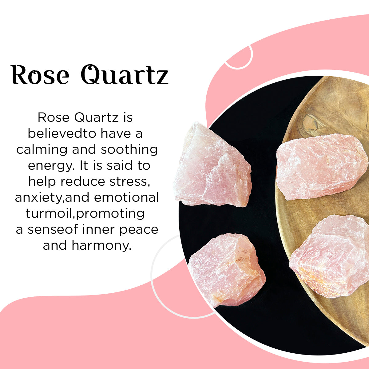 Rose Quartz Raw Rough Stone