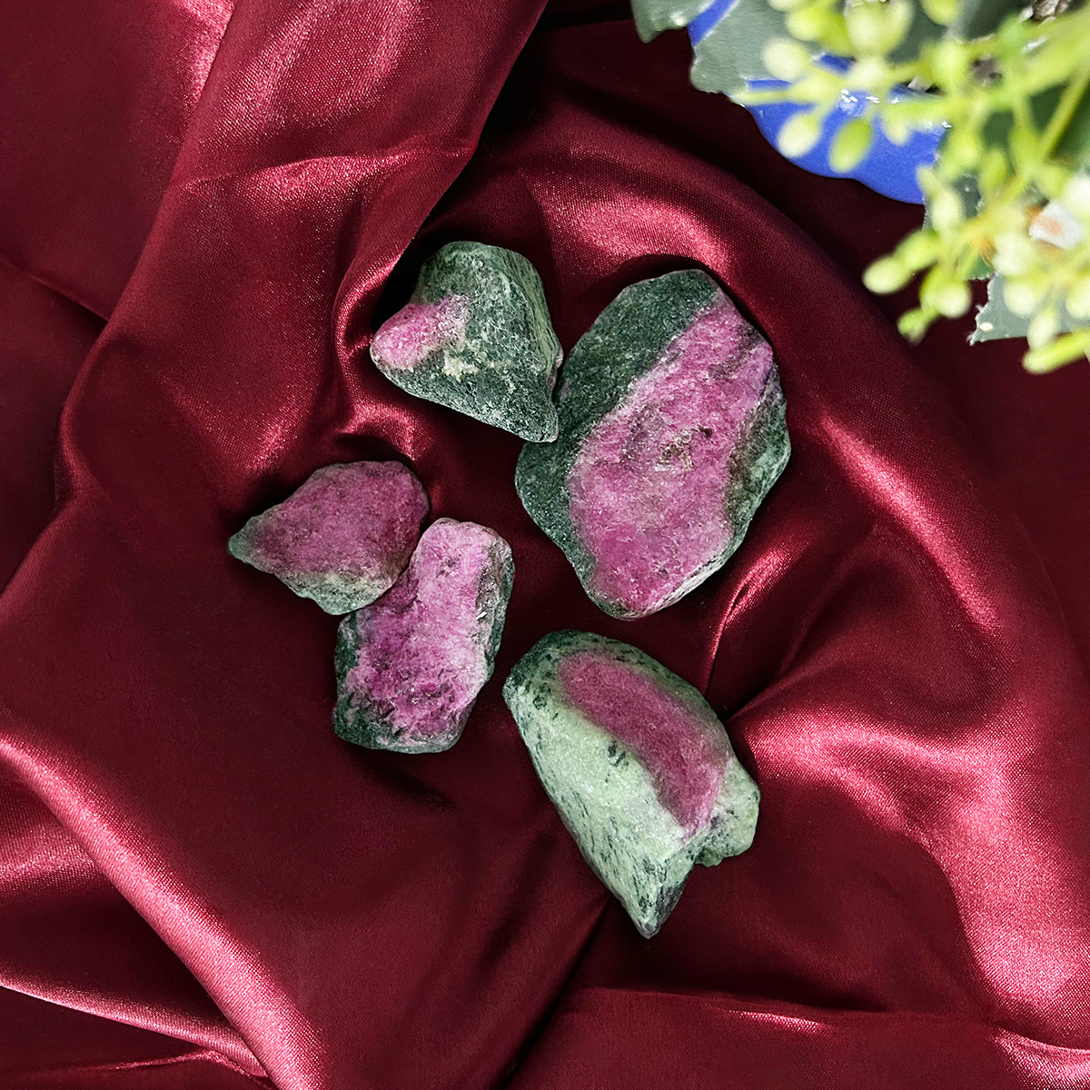 Ruby Zoisite Raw Rough Stone