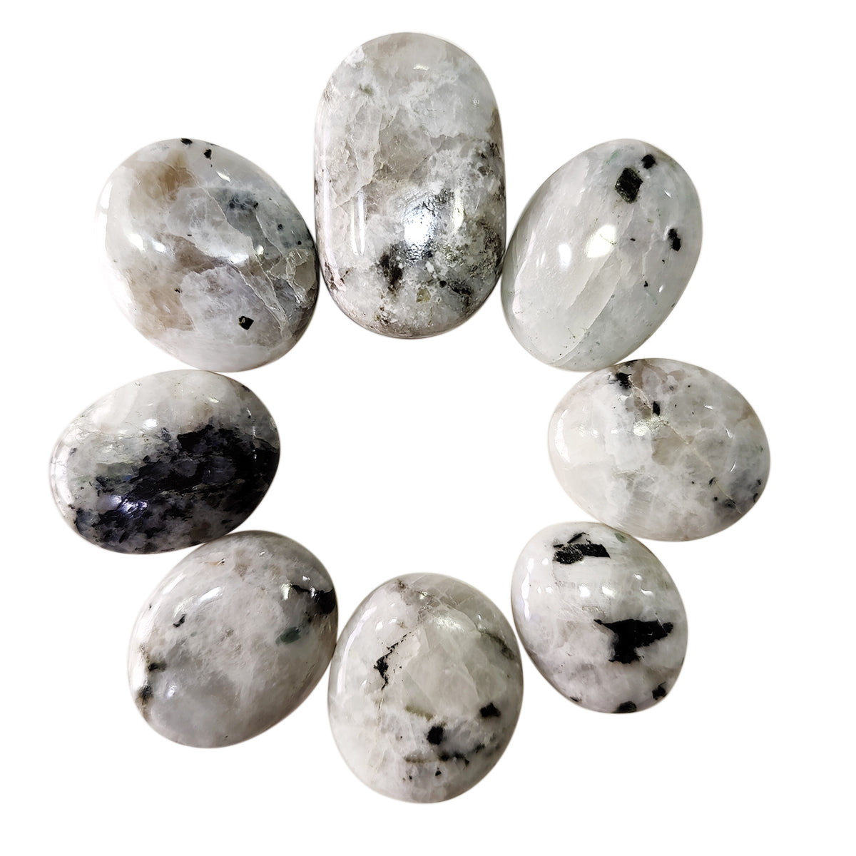 Rainbow Moonstone Palm Stone