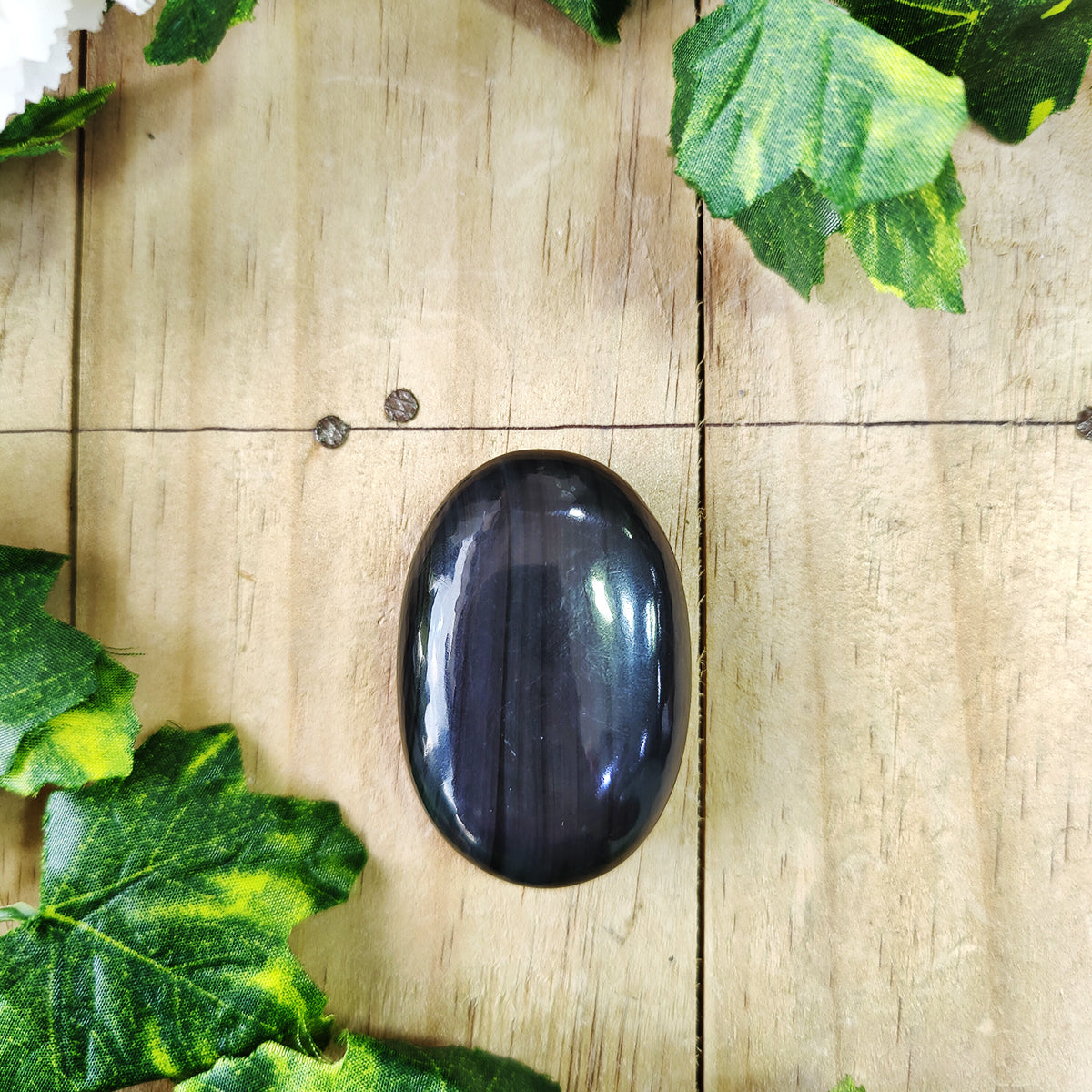 Rainbow Obsidian Plam Stone