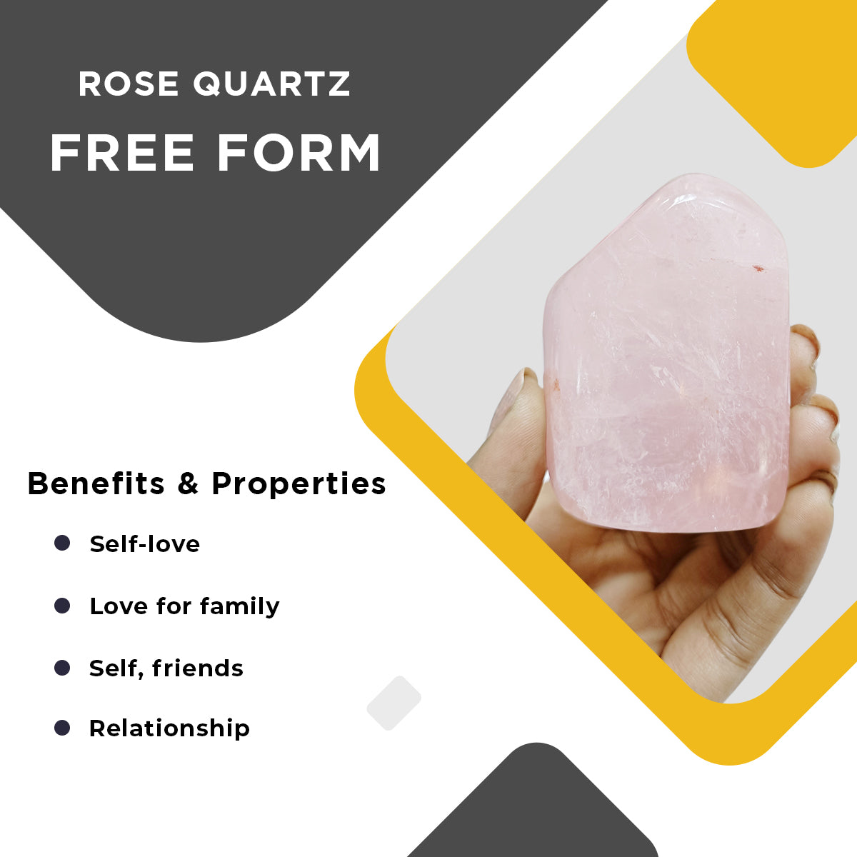 Rose Quartz Free Form