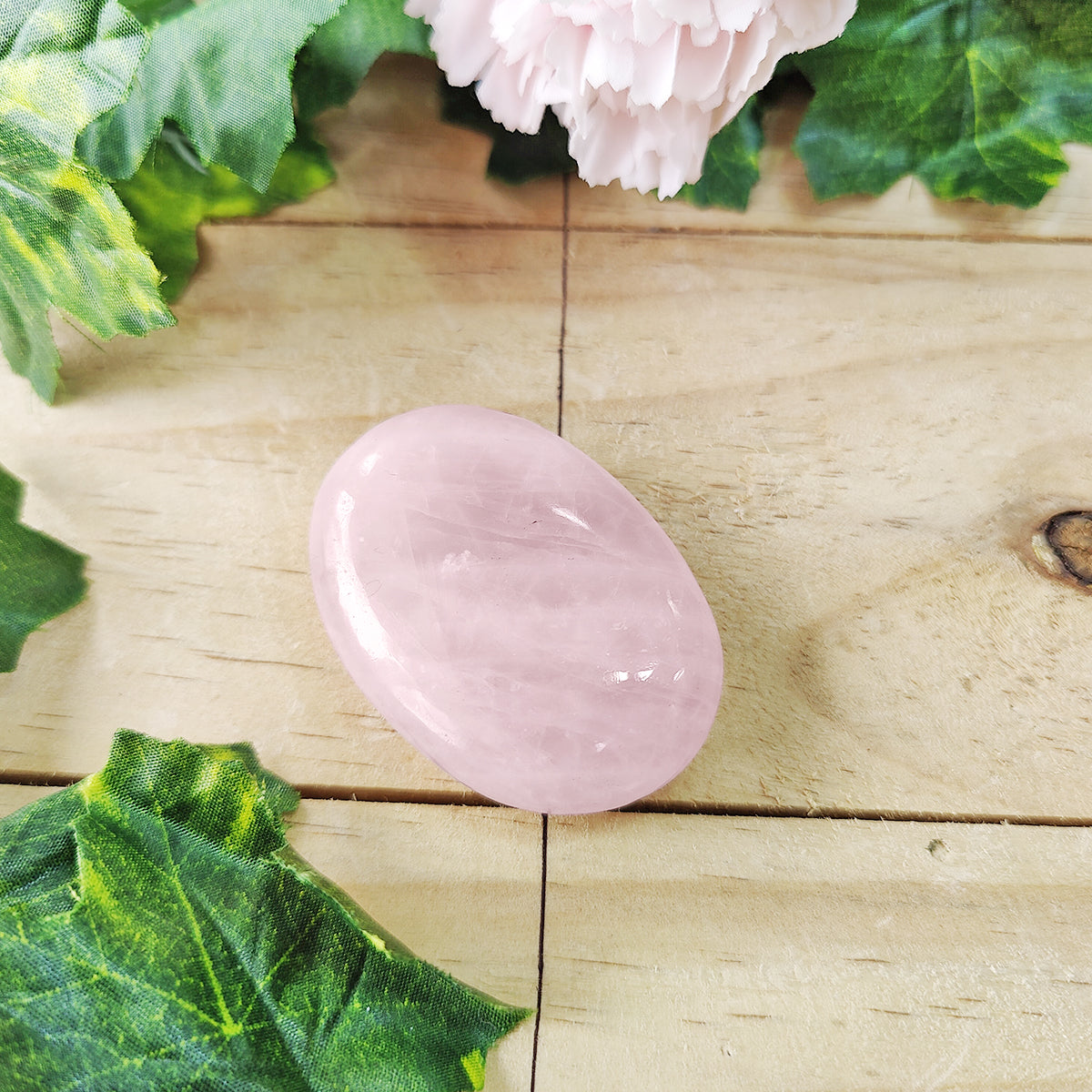 Rose Quartz Palm Stone