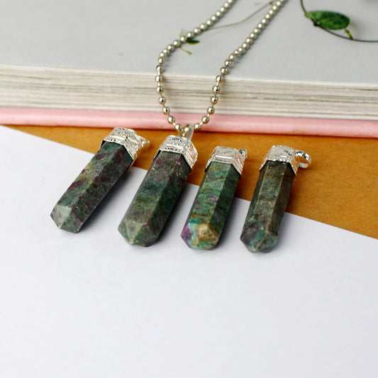 Ruby Fuchsite Pencil Pendant