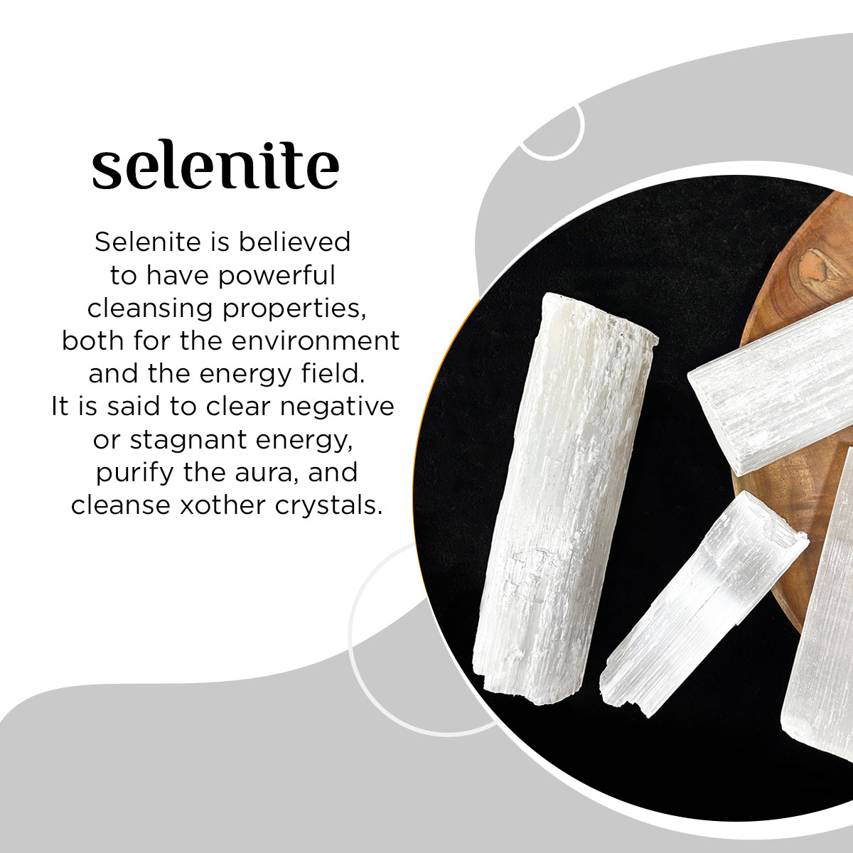 Selenite Raw Rough Stone