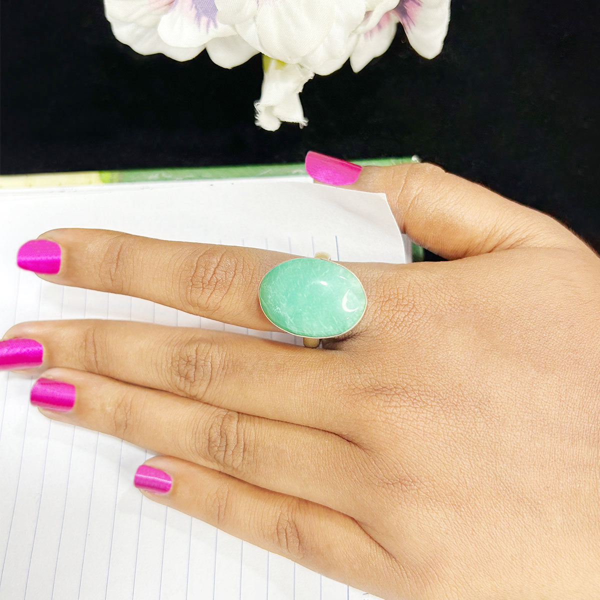 Amazonite Stone Ring