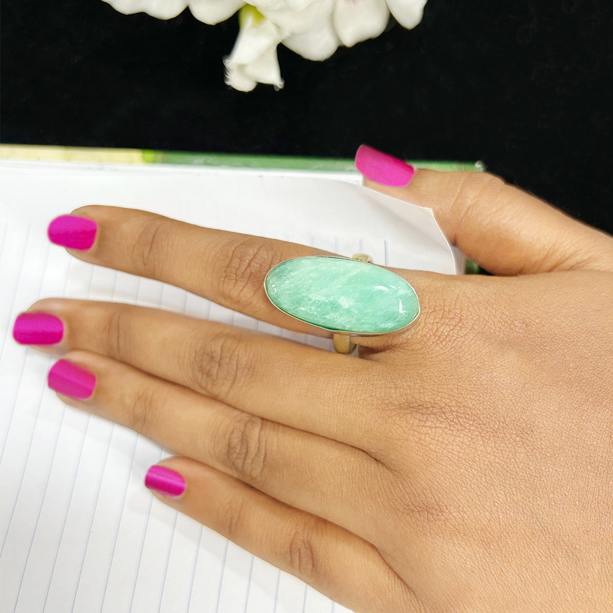 Amazonite Stone Ring