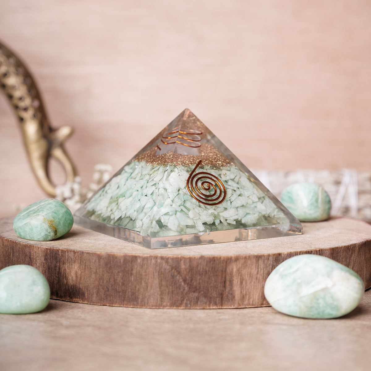 Amazonite Orgone Pyramid