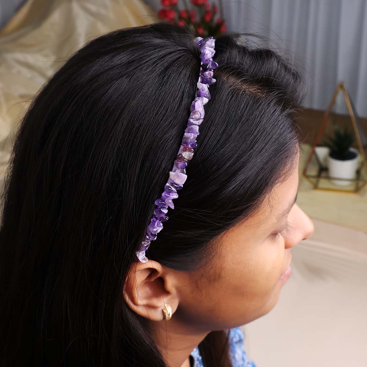 Crystal Chips Hair Hoop Elegant Women Headband