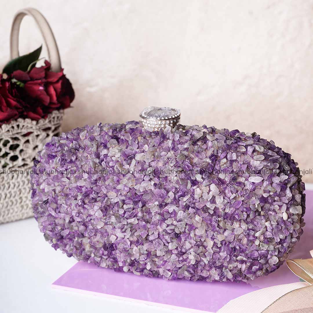 Amethyst Chips Purse