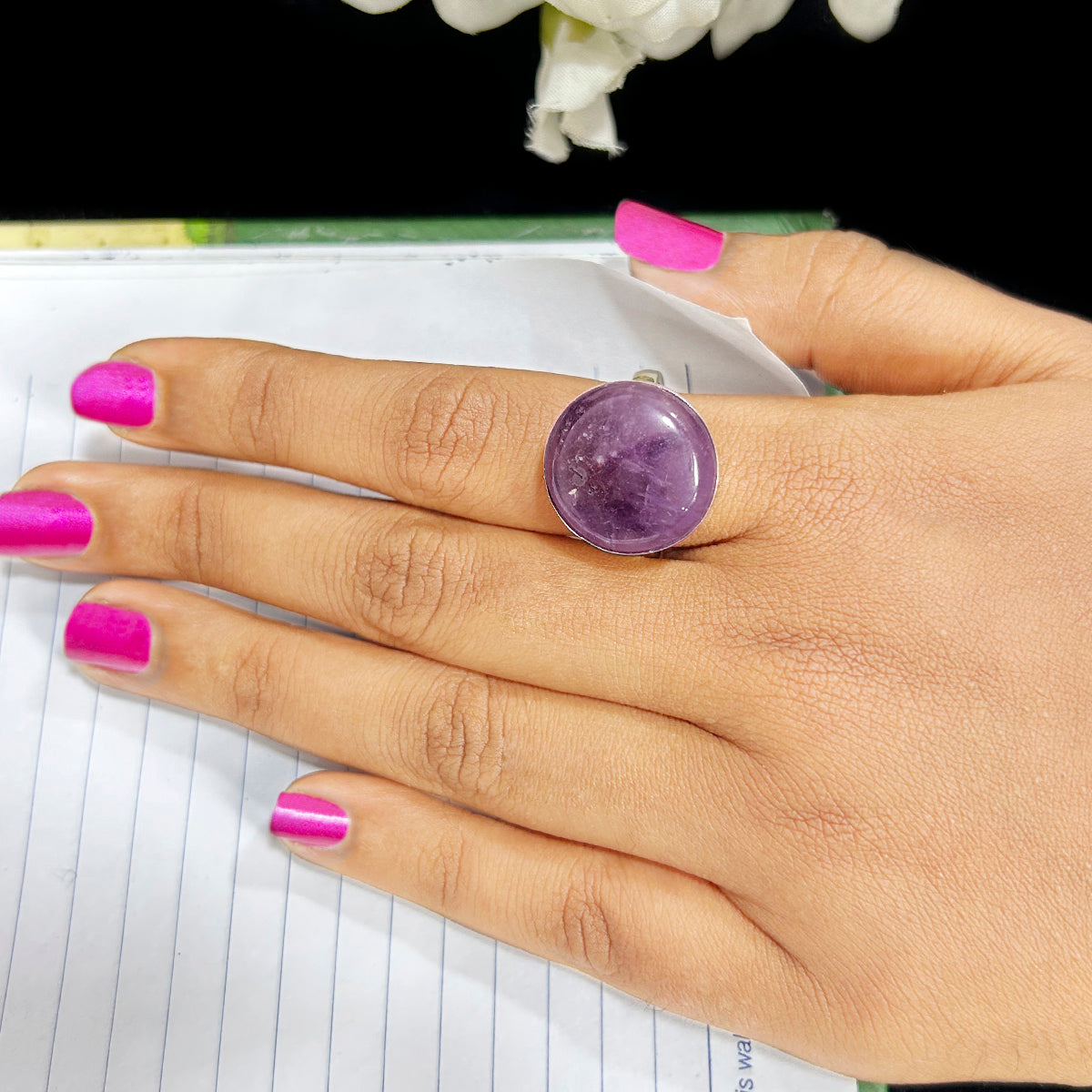 Amethyst Stone Ring