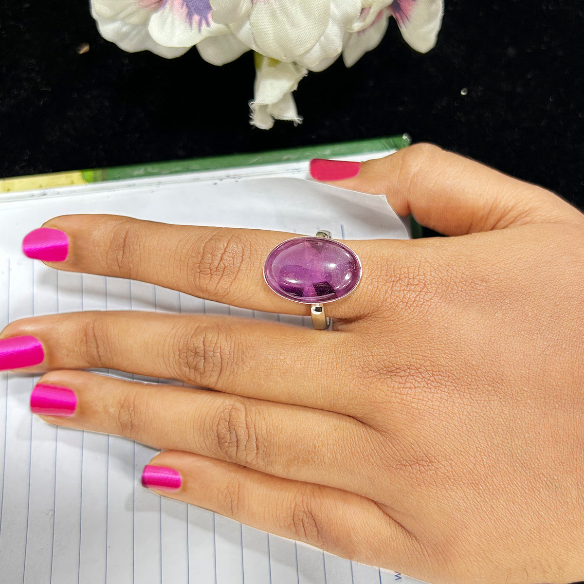 Amethyst Stone Ring