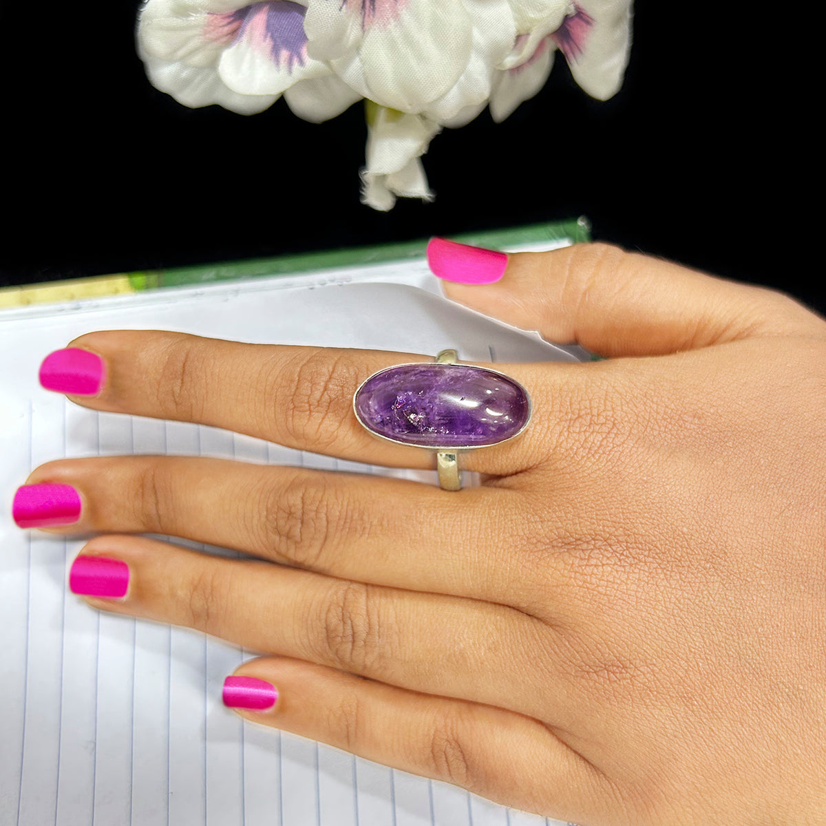 Amethyst Stone Ring