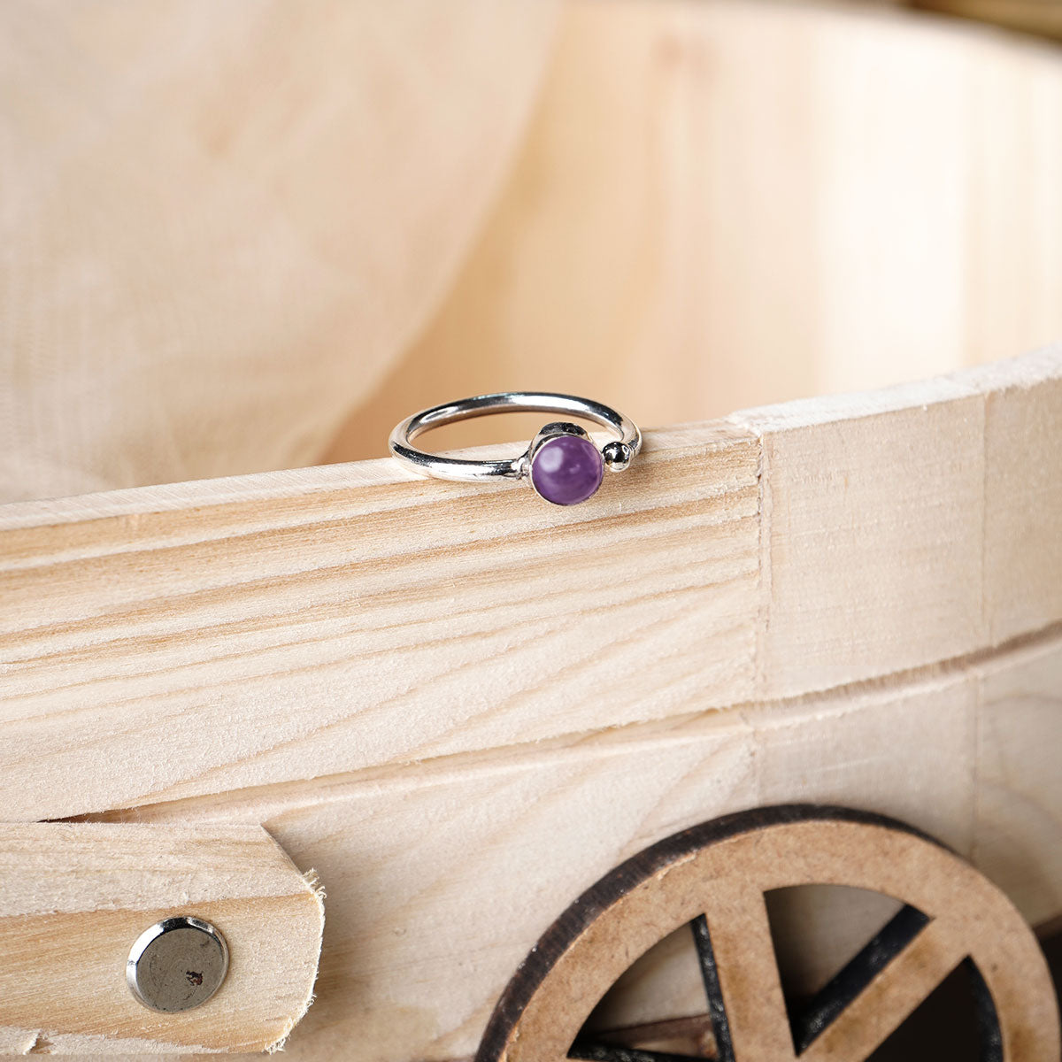 Amethyst Crystal Ring