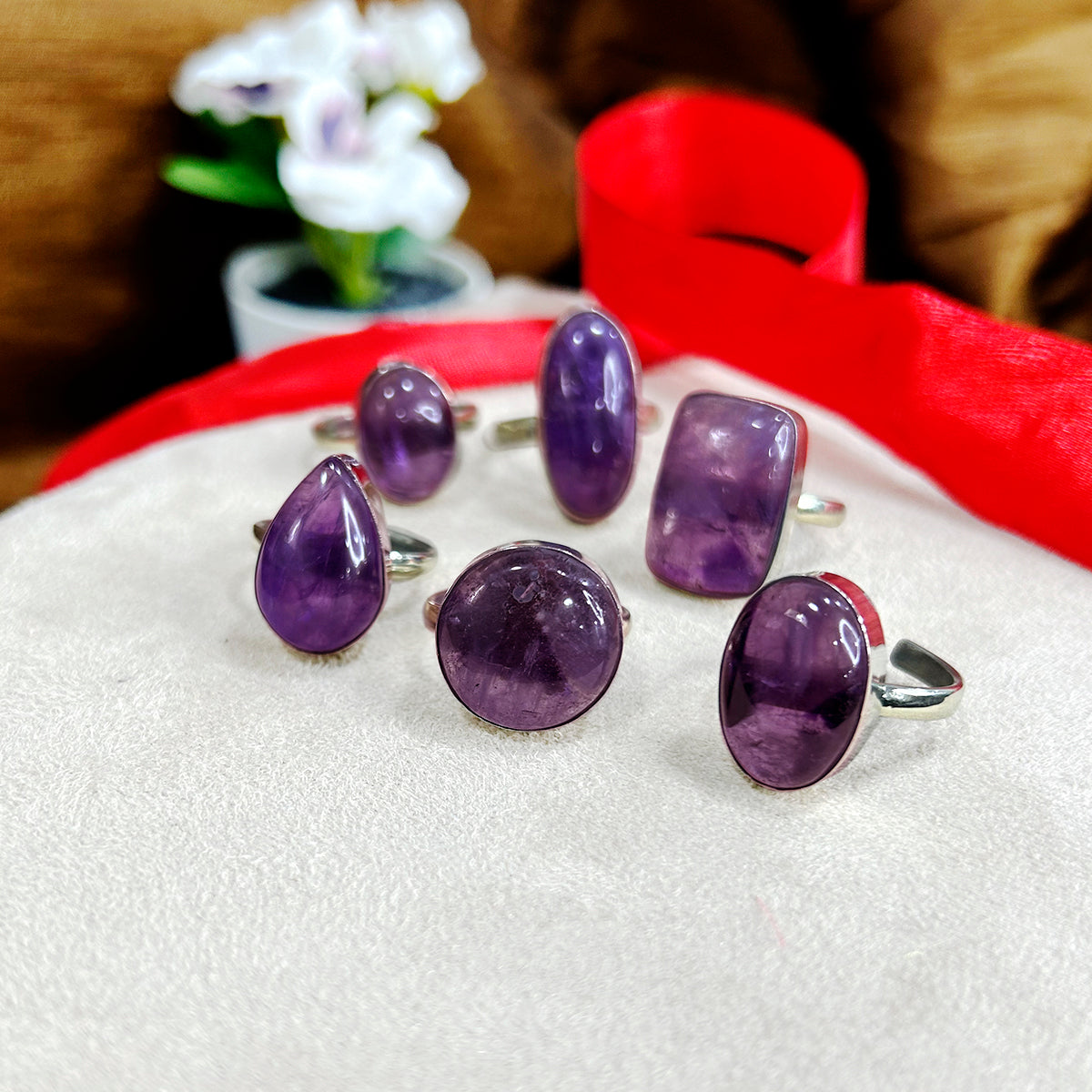 Amethyst Stone Ring