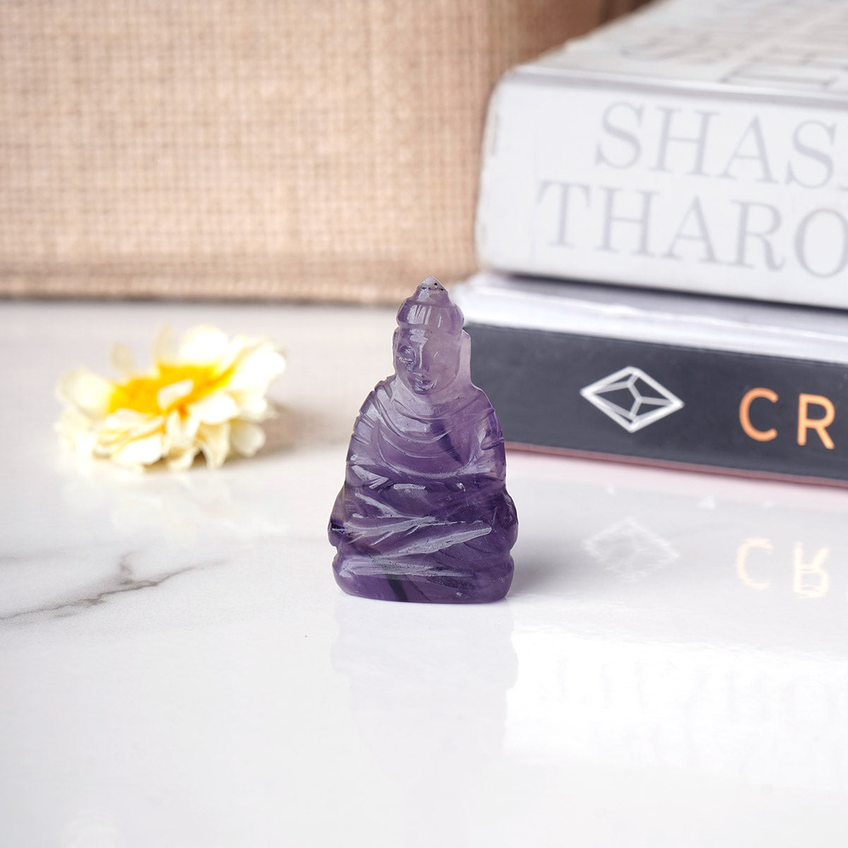 Amethyst Stone Buddha Small Statue