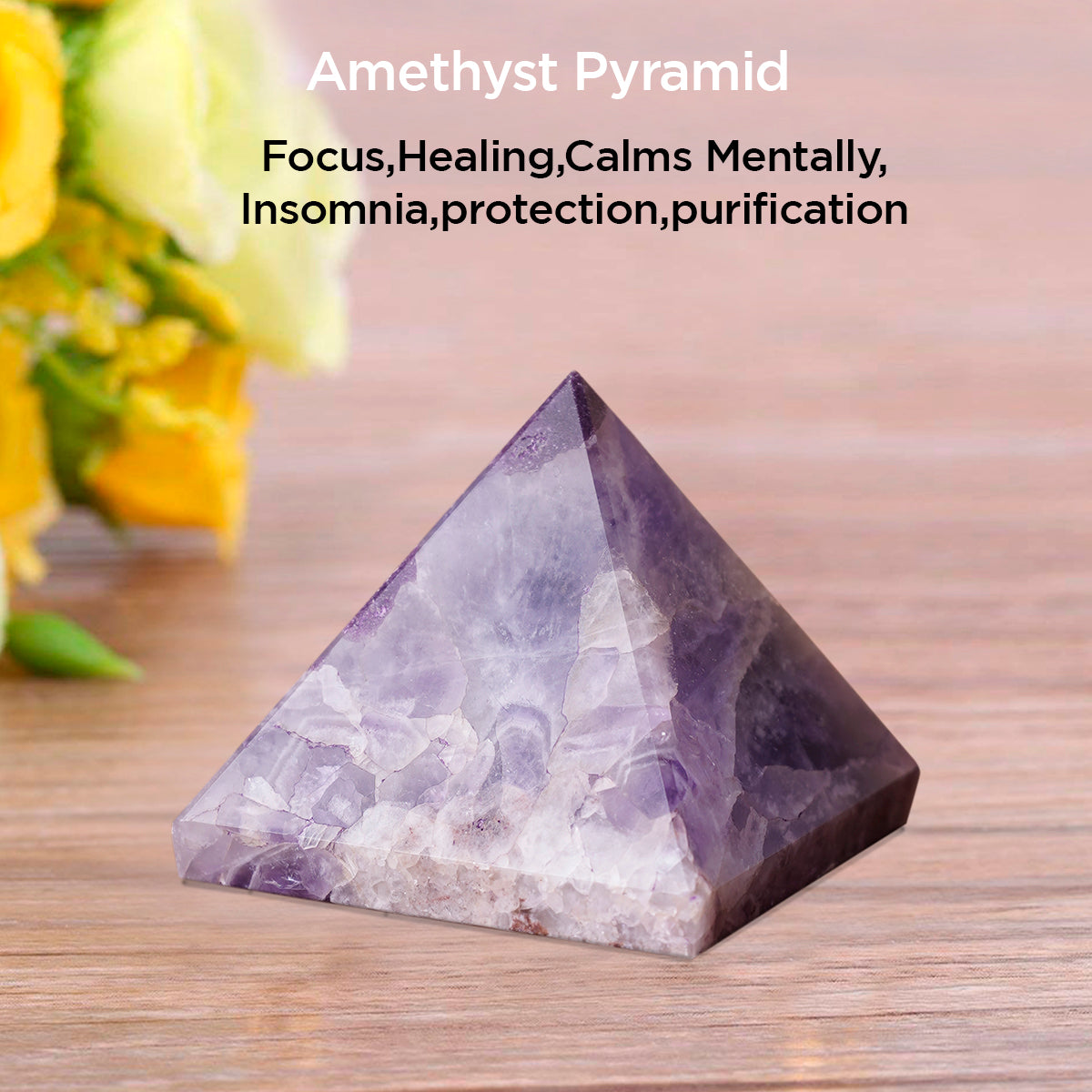 Amethyst Stone Pyramid