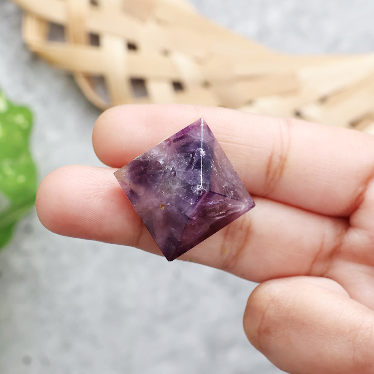 Amethyst Stone Small Pyramid