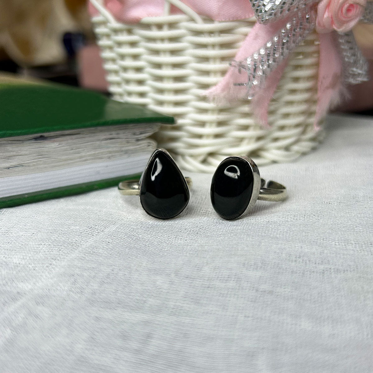 Black Onyx Stone Ring