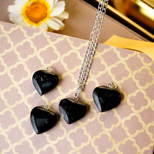 Black Tourmaline Heart Pendant