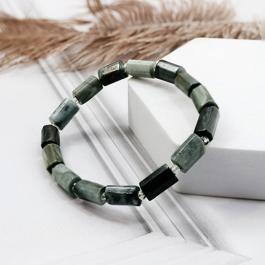 Cat Eye Tube Beads Bracelet