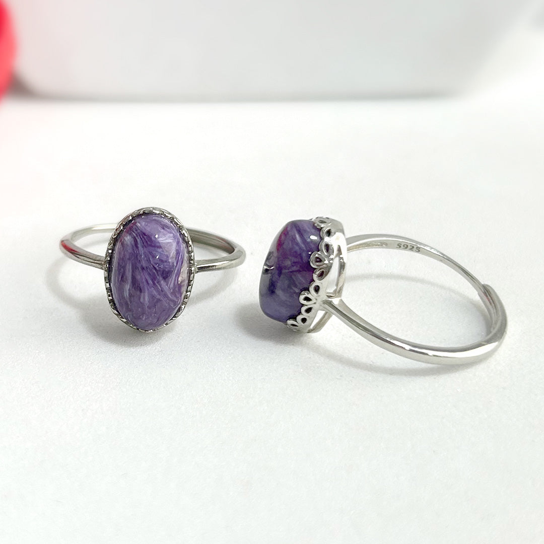 Amethyst Stone Silver Ring