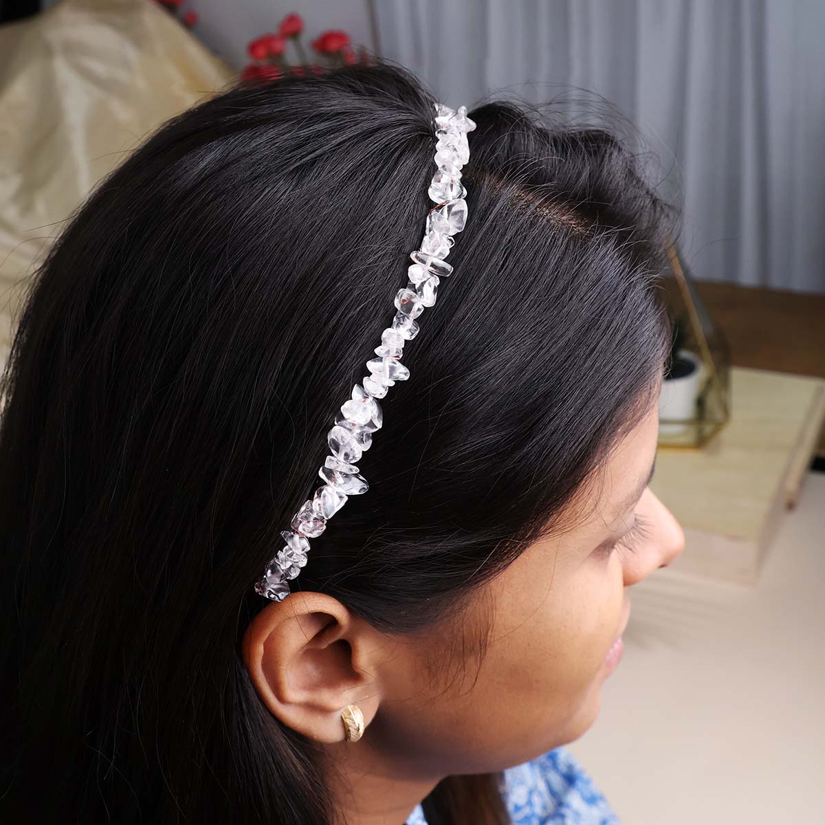 Crystal Chips Hair Hoop Elegant Women Headband