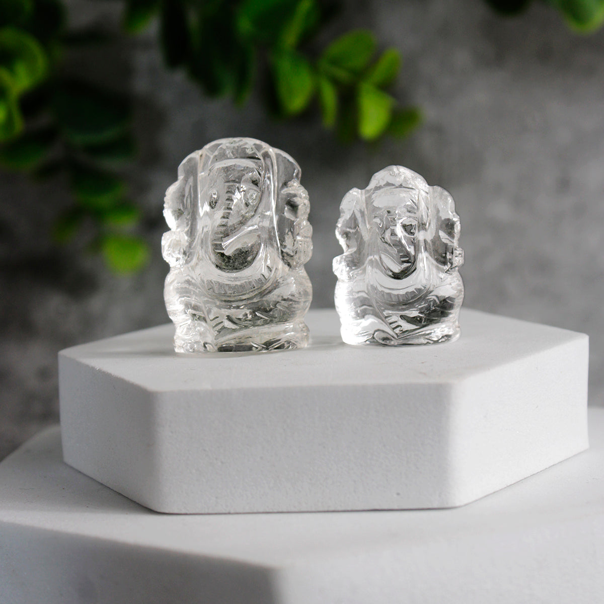 Clear Quartz Stone Ganesha