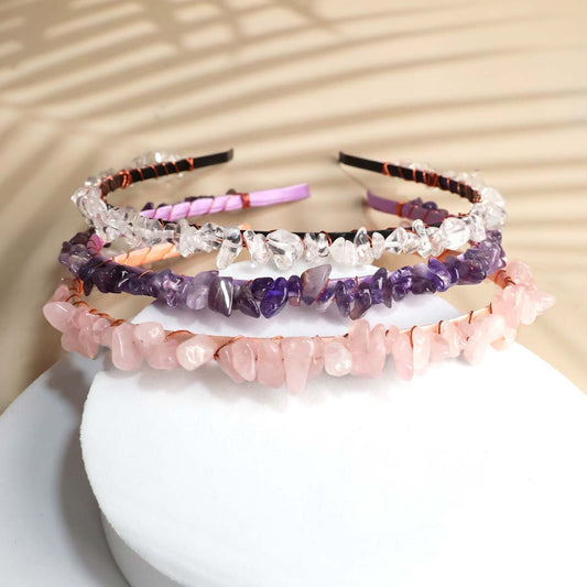 Crystal Chips Hair Hoop Elegant Women Headband