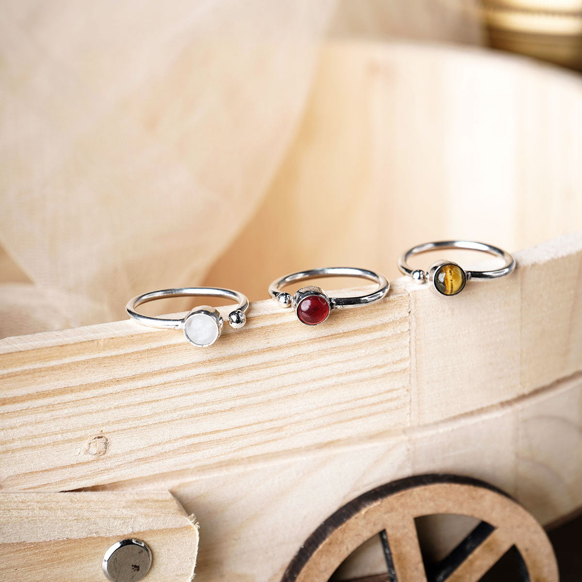 Tiger Eye Crystal Ring