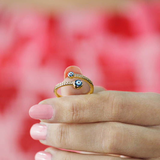 Evil Eye 2 Eye Small Ring