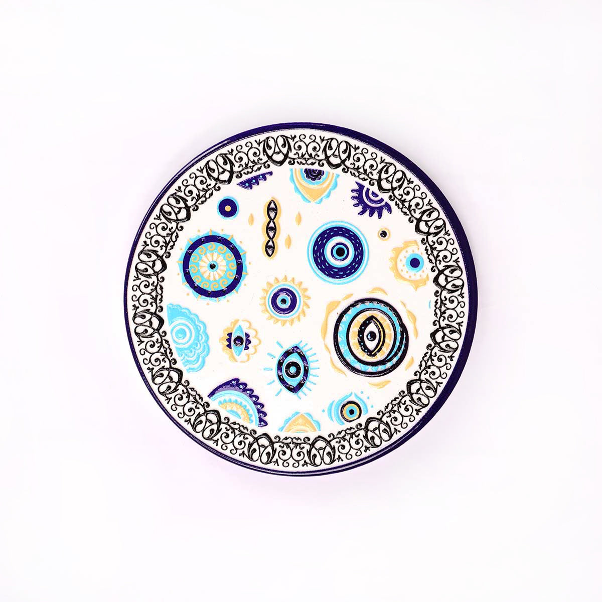 Evil Eye Ceramic Coaster