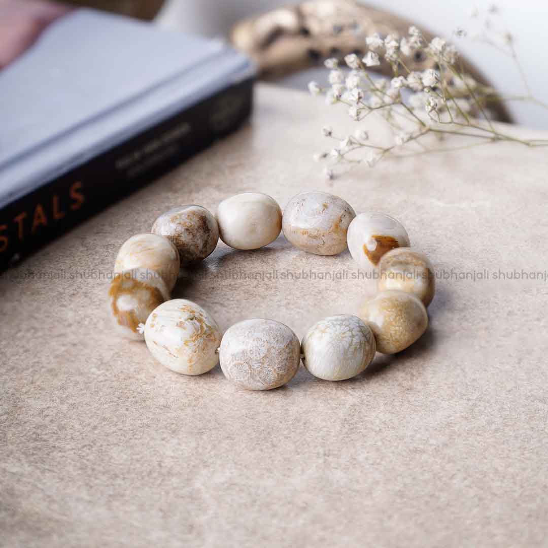 Fossil Jasper Tumble Bracelet