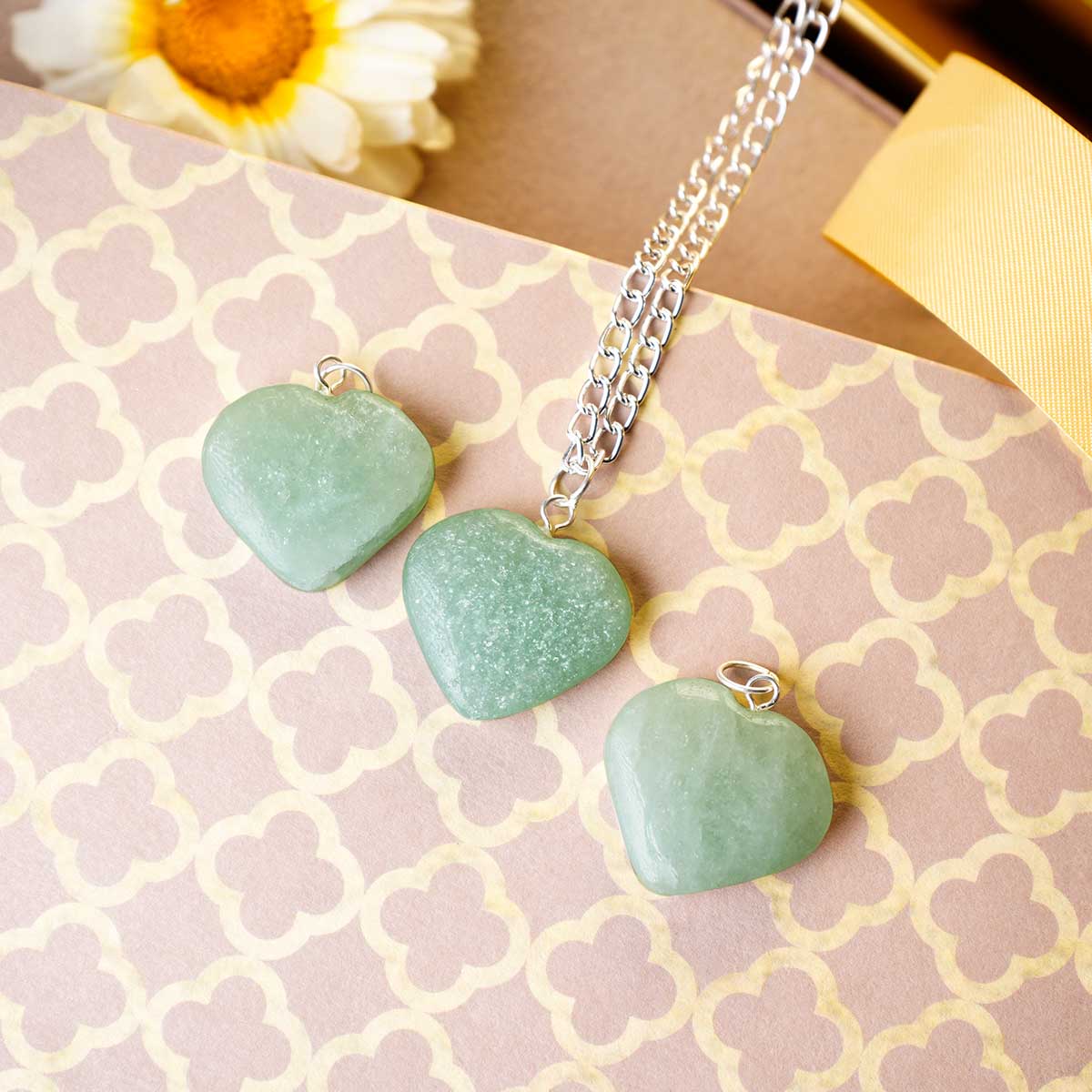 Green Aventurine Heart Pendant