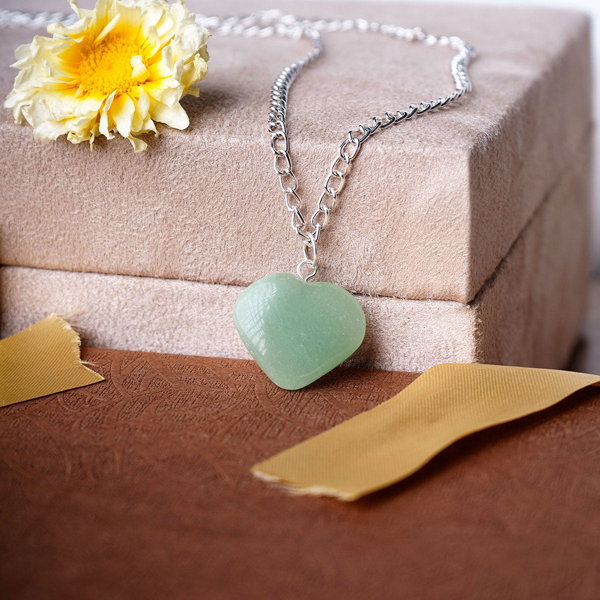 Green Aventurine Heart Pendant